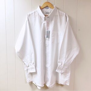 NWT GV BIG MAN Nex Sizer Mens Button Down Shirt Long Sleeve SIZE 20/5 White USA